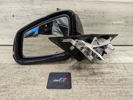 12-18 OEM BMW F30 F31 Left Driver Side Mirror Assembly Auto Dip Black