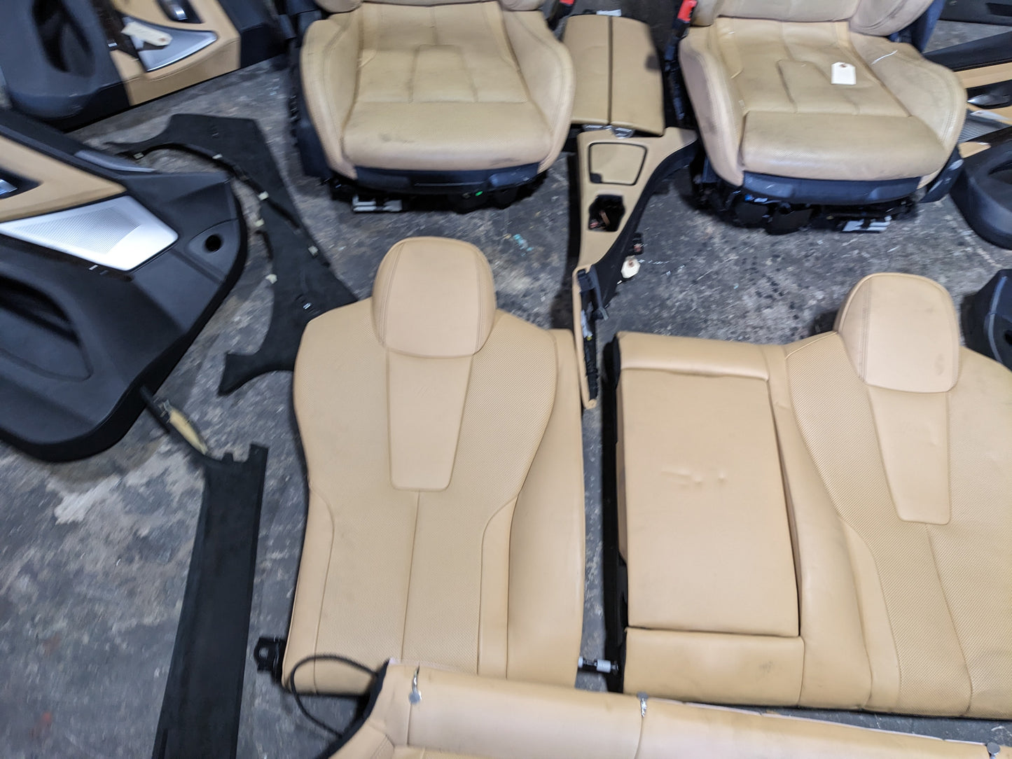 12-18 OEM BMW F06 M6 Door Panels Seats Beige Complete Interior SET *NOTE