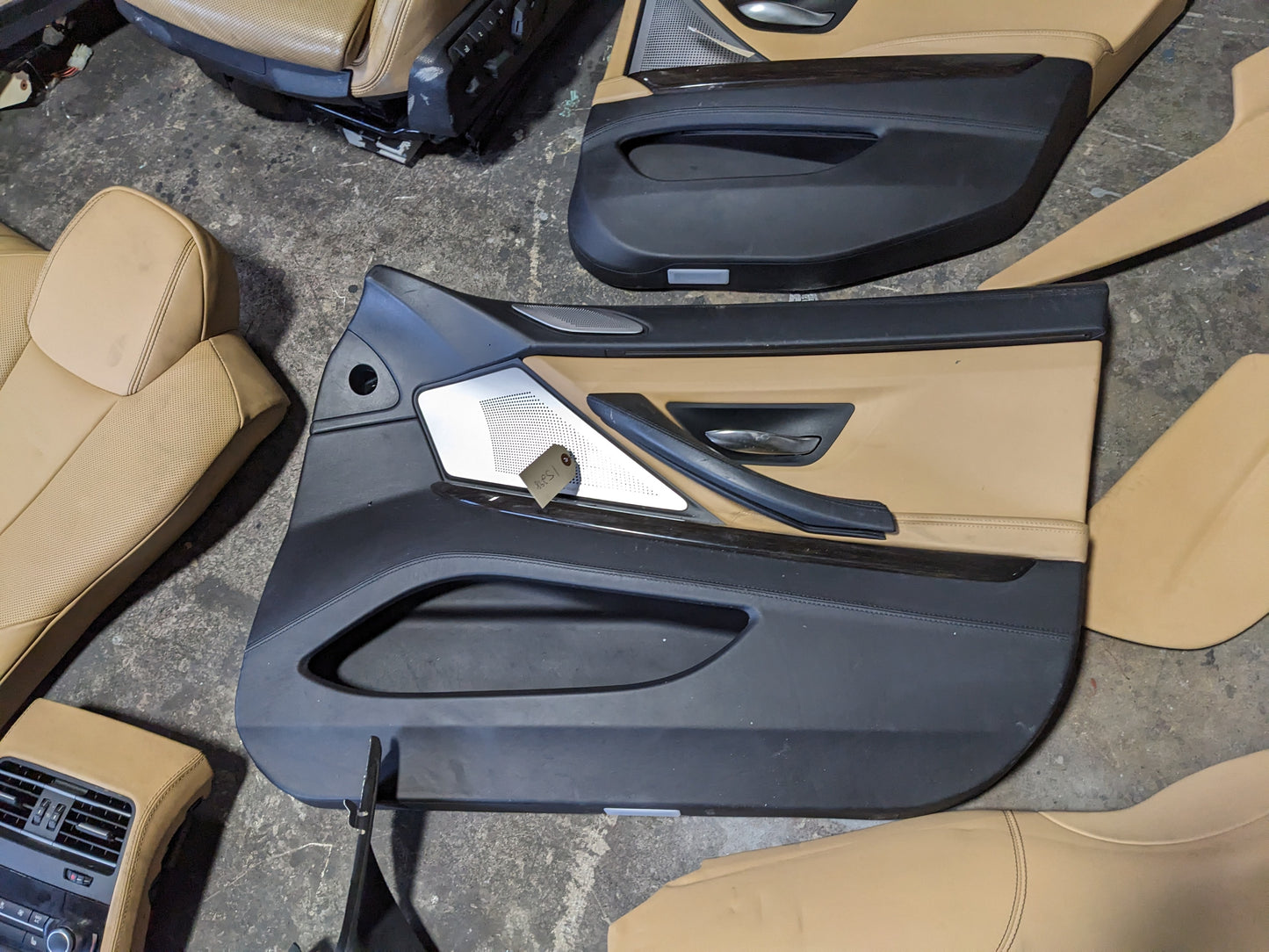 12-18 OEM BMW F06 M6 Door Panels Seats Beige Complete Interior SET *NOTE