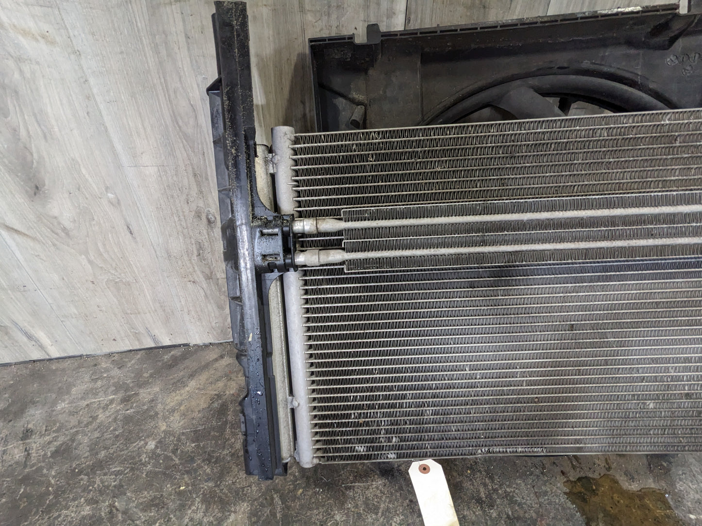 08-13 OEM BMW E90 E92 E93 E82 N55 N54 Main Cooling Radiator Condensor W/Fan*