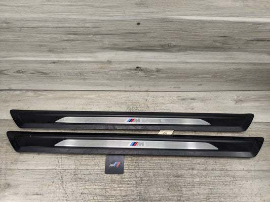 14-17 OEM BMW F32 Coupe 435i Left Right Side M SPORT Door Sills Cover Trim SET*