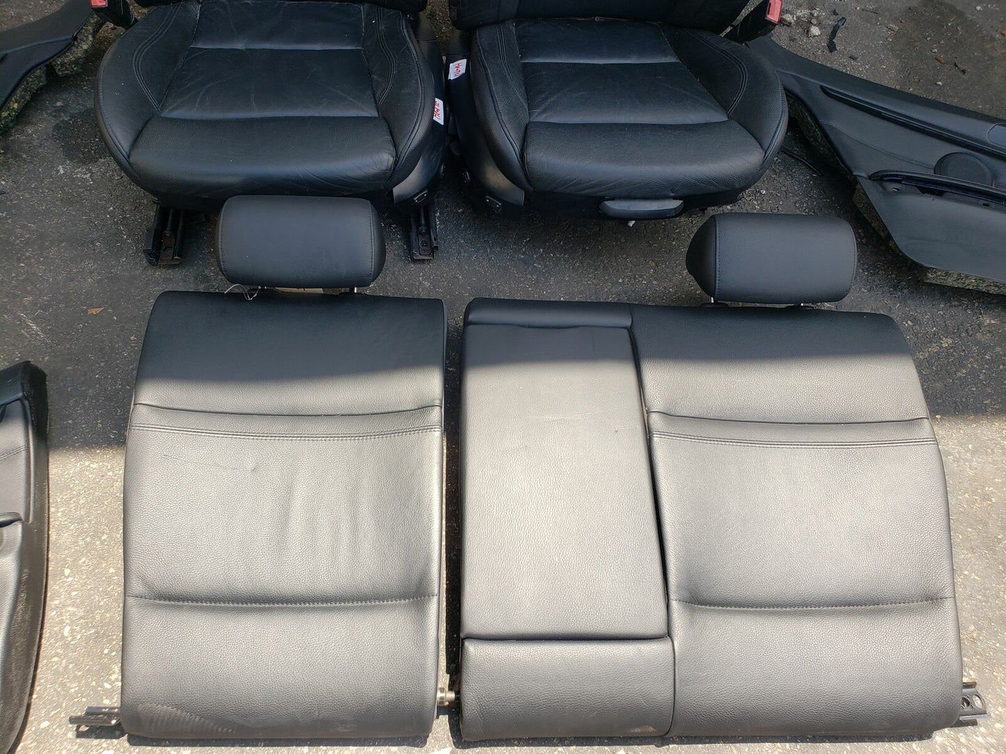 BMW E92 Series Interior Set Seats Door Panels  Black Heated