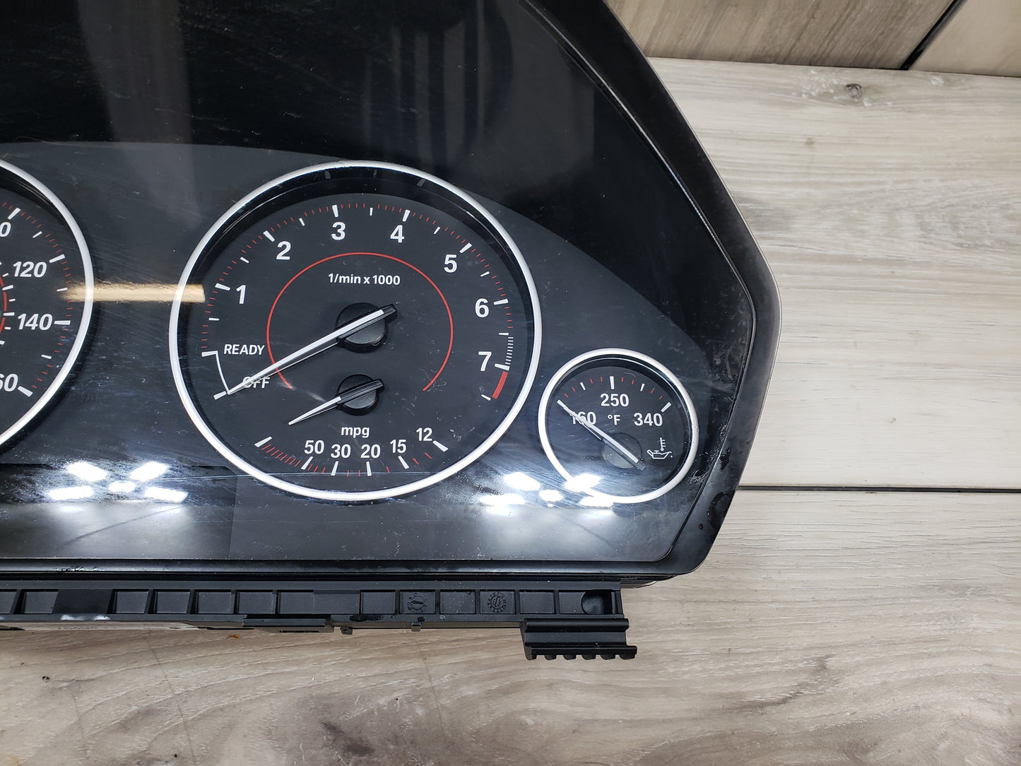 BMW 14-17 F32 435i Speedometer MPH Speedo Sport Red Line Pre LCI