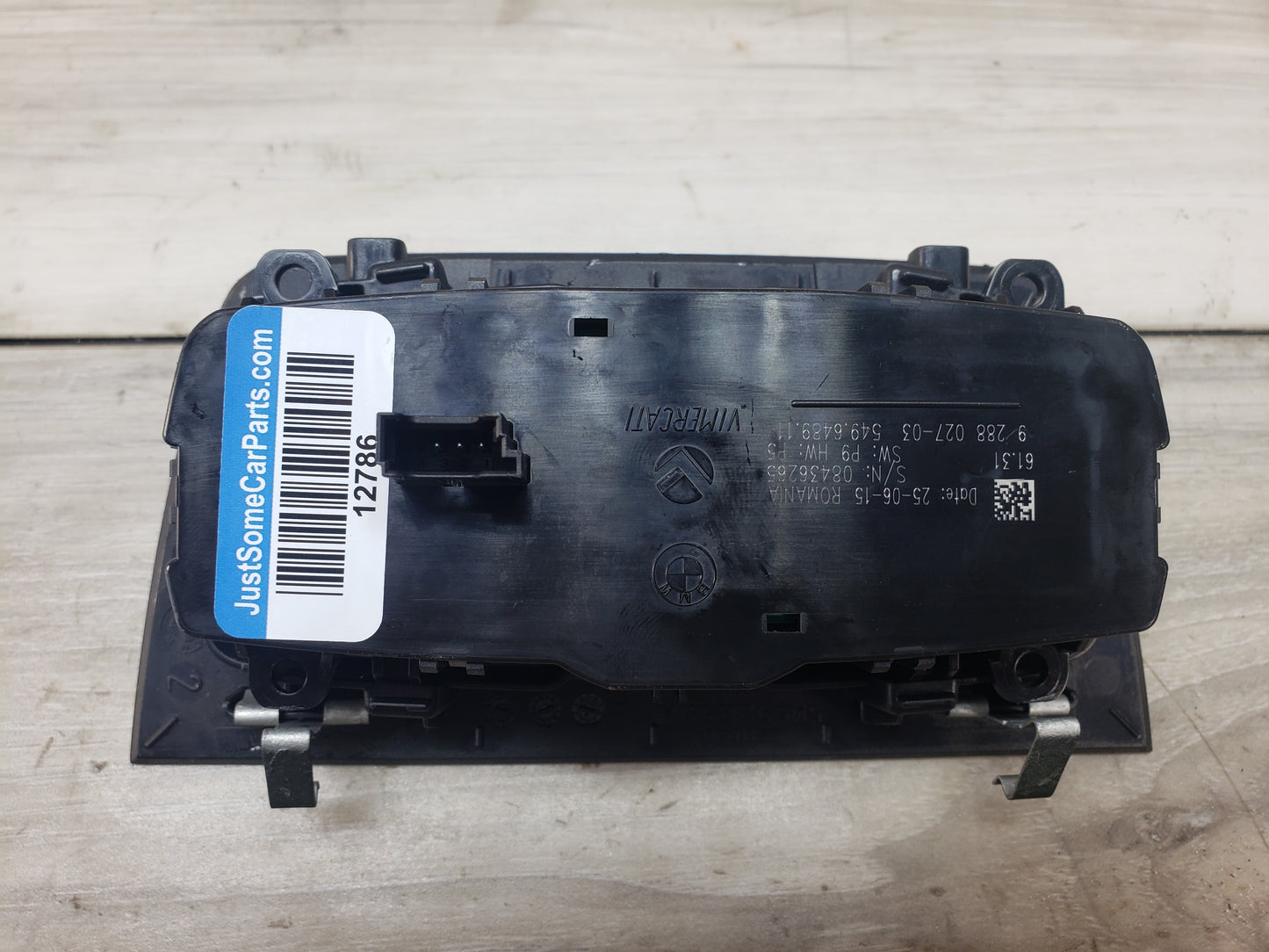 BMW 14-17 F83 M4 Headlight Switch Control Panel Light Module BLACK Pre LCI