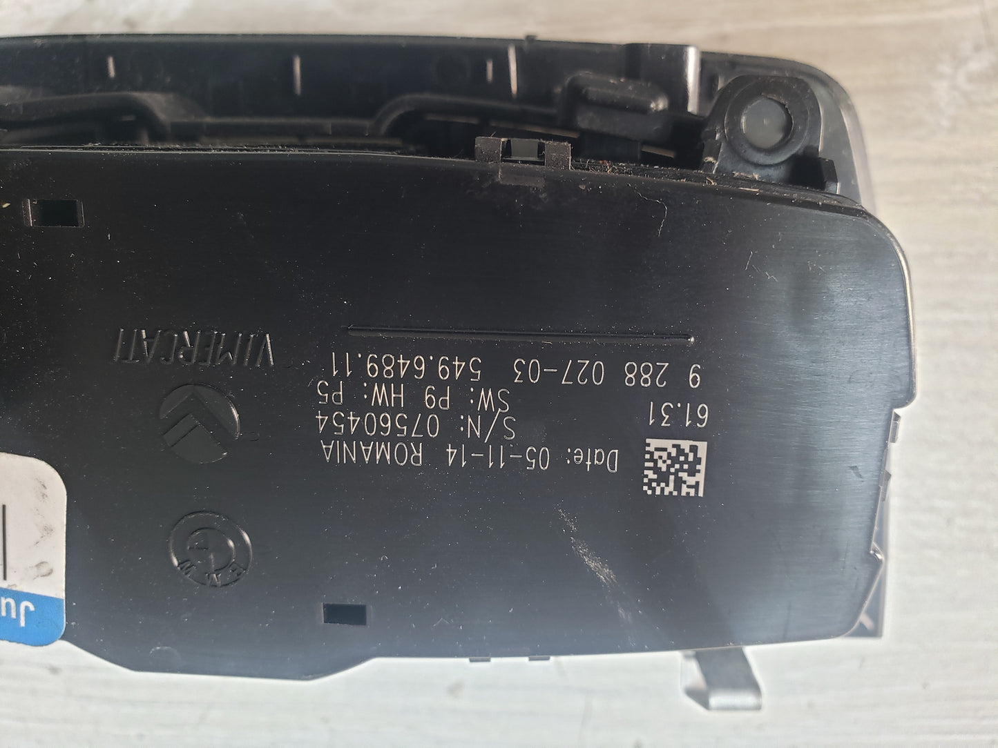 BMW 12-15 F80 M3 Headlight Switch Control Panel Light Module BLACK Pre LCI