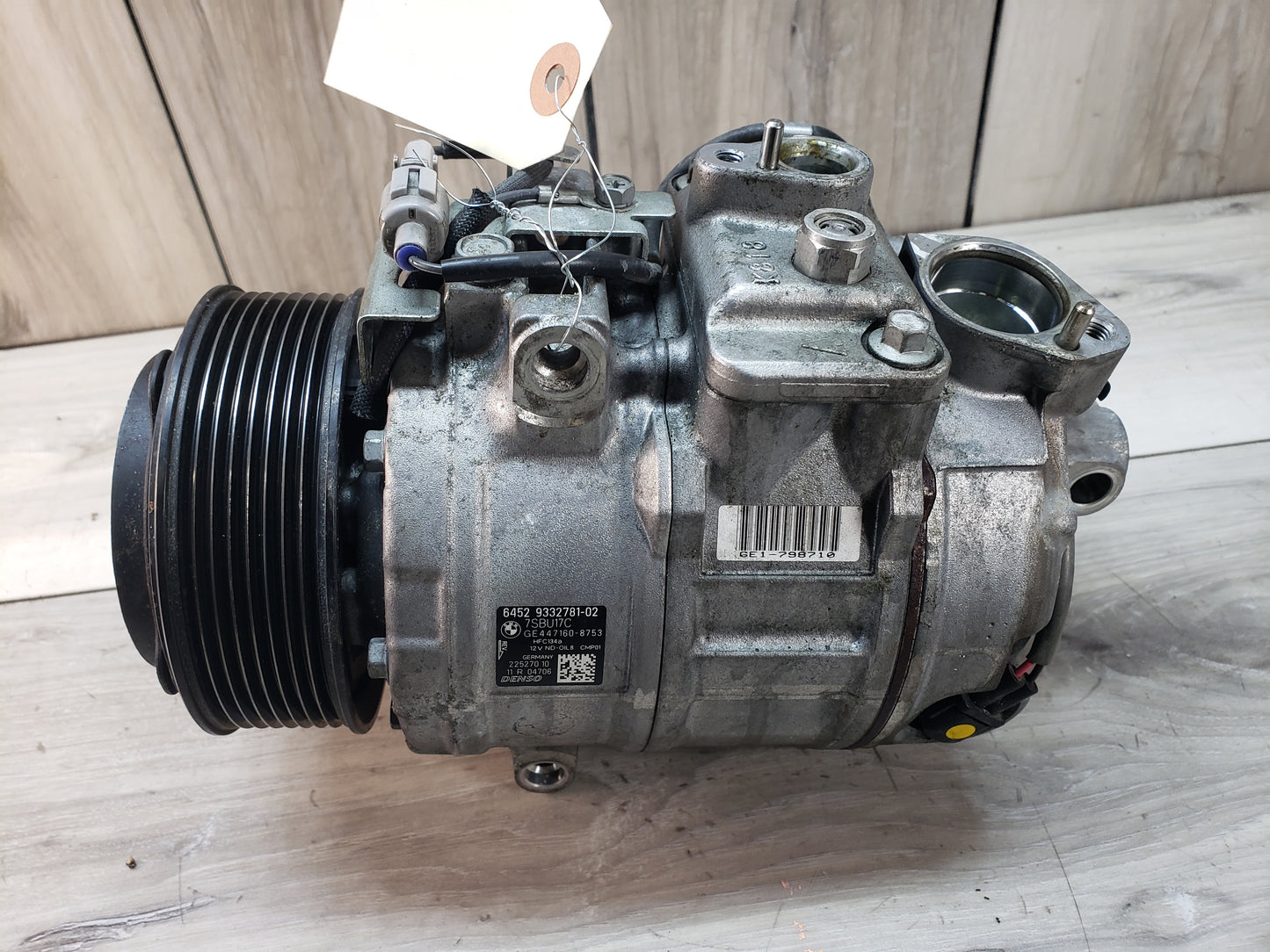 BMW 12-15 F80 M3 AC Compressor Clutch A/C Pump W/ Pulley Pre LCI
