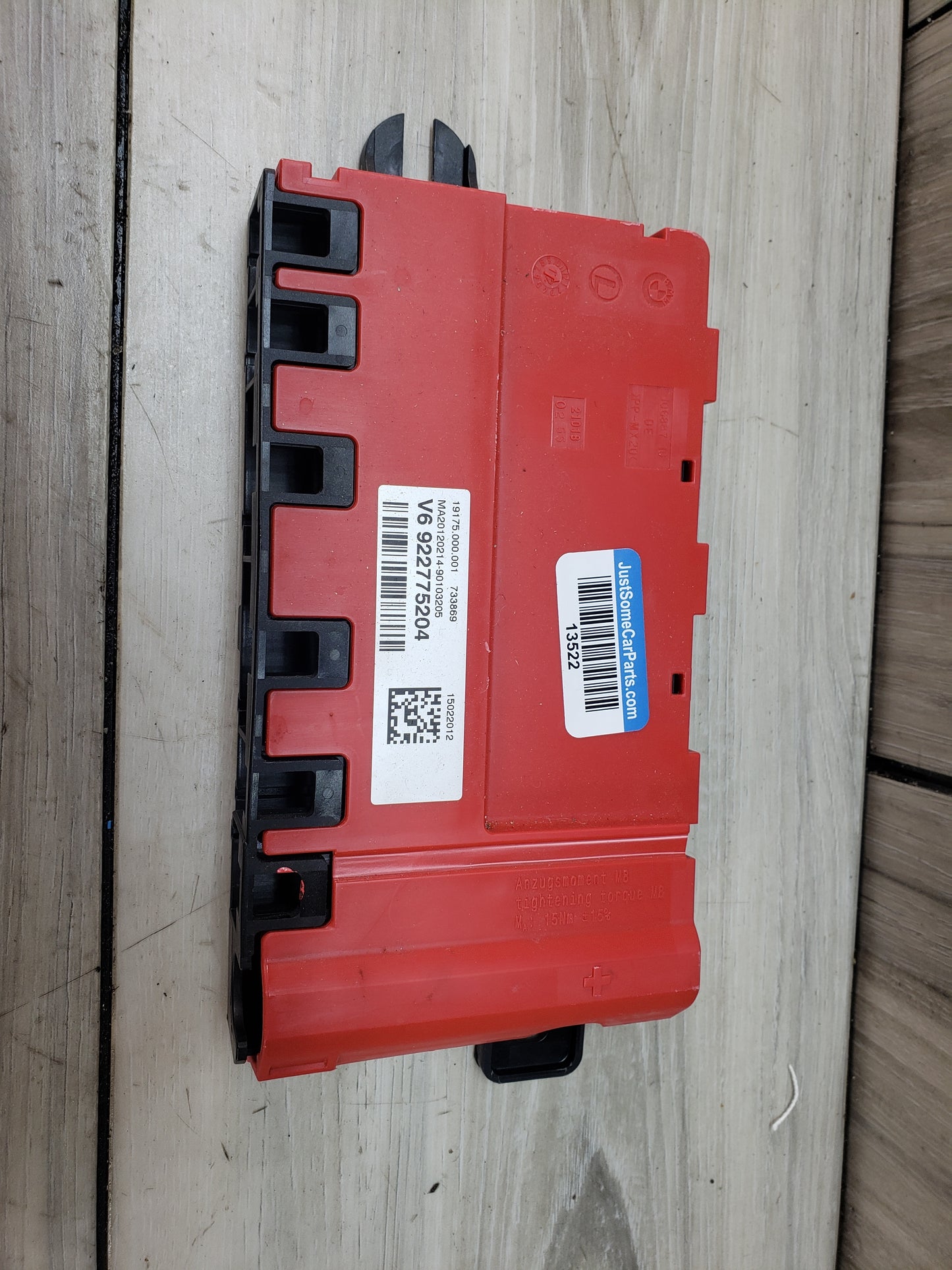 BMW 12-15 F30 335i Positive Battery Power Fuse Box Pre LCI