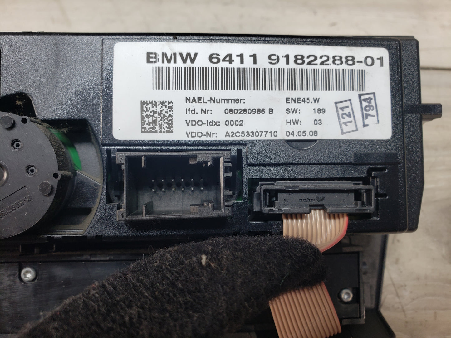 BMW 07-10 E92 335XI AC A/C Climate Control Switch Panel w/ Heated Seats Pre LCI
