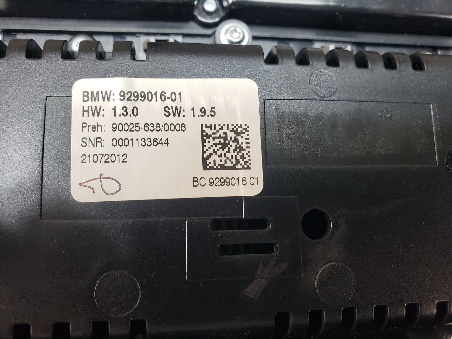 BMW 11-13 F10 M5 AC Heater Control Panel Radio Media Buttons Pre LCI