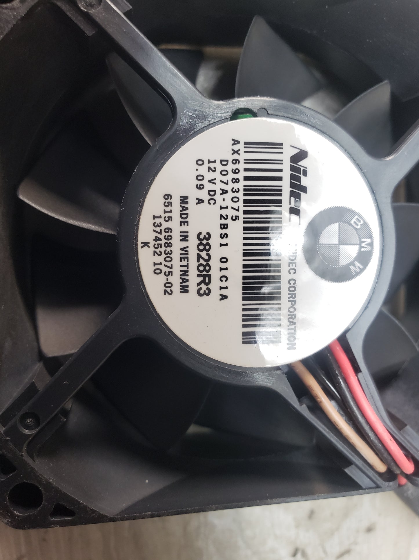 BMW 14-16 F10 M5 Amplifier Cooling Fan Motor LCI