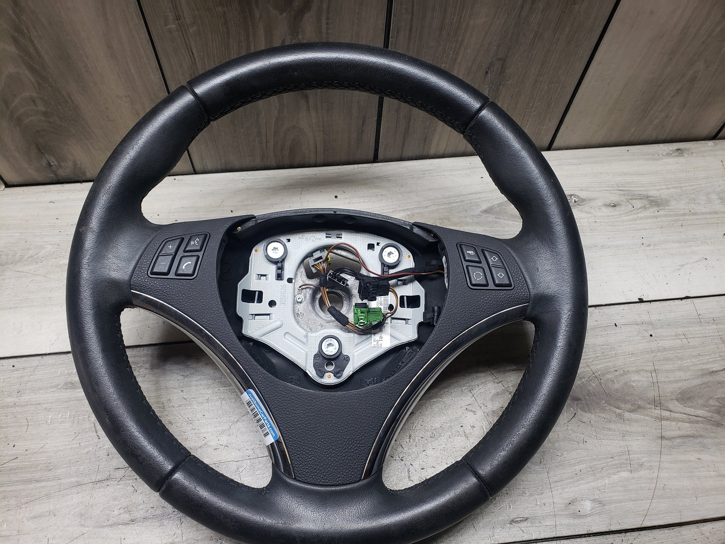 BMW 11-13 E93 335i Sport Leather Steering Wheel Black MT LCI