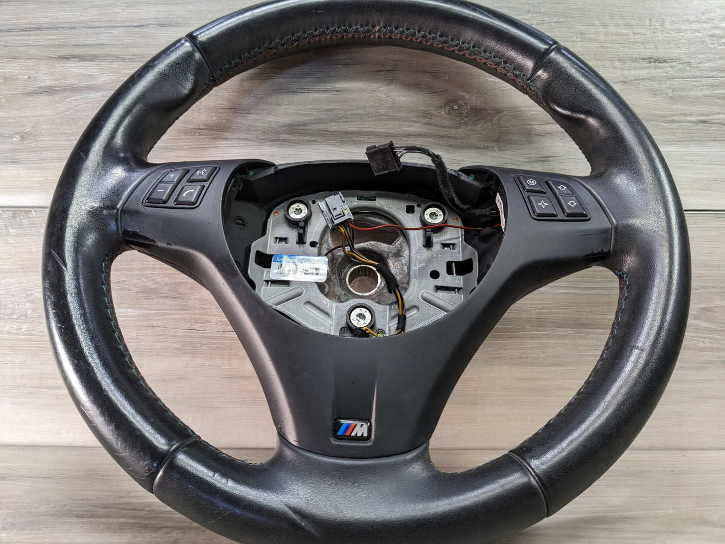 BMW 07-10 E93 M3 Steering Wheel Black Leather MT Pre LCI