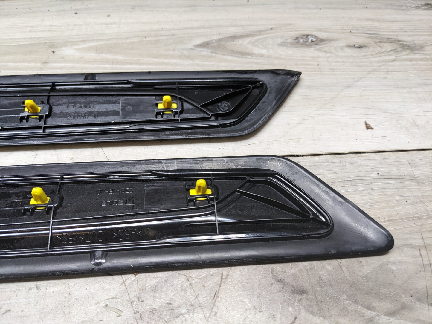 15-18 OEM BMW F80 M3 Front Door Sill Cover Trim Entrance Sill Kick Plates SET