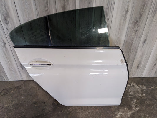 OEM BMW F06 M6 Gran Coupe Rear Right Passenger Door White w/Glass