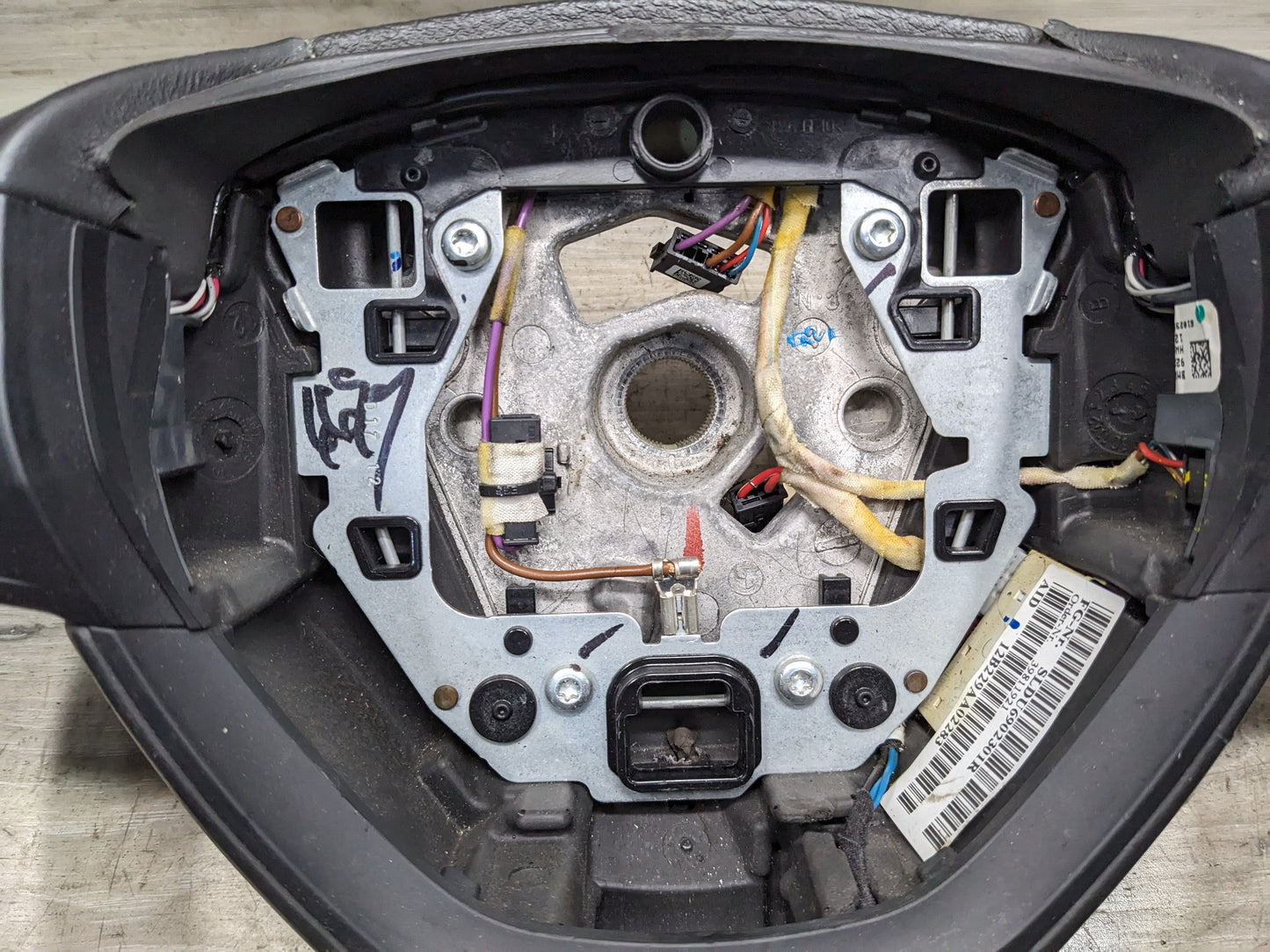 OEM BMW F10 F12 F01 SPORT M Steering Wheel HEATED Black LEATHER W/O Shifters
