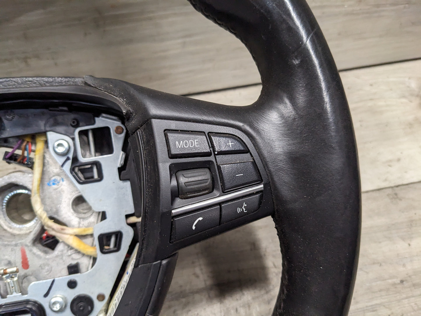 OEM BMW F10 F12 F01 SPORT M Steering Wheel HEATED Black LEATHER W/O Shifters