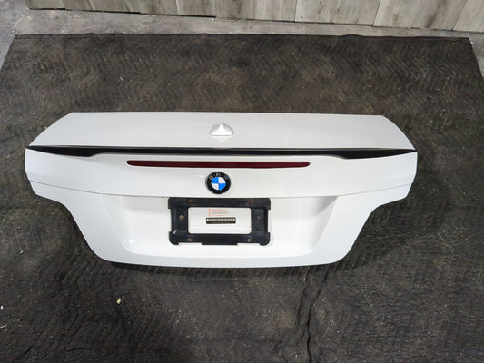 11 OEM BMW E88 135i Trunk Lid Panel Deck Shell White