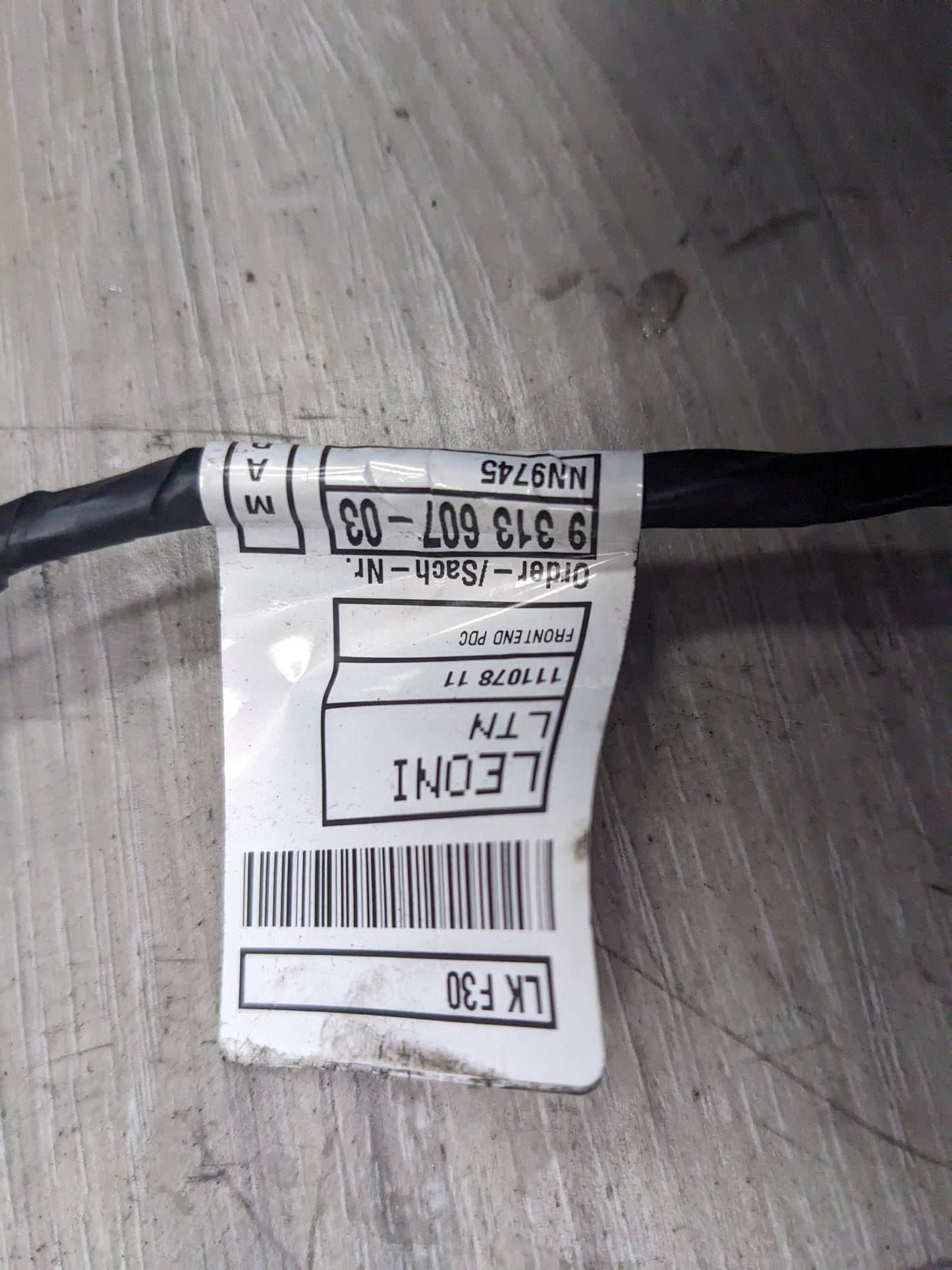 OEM BMW F80 F82 M3 M4 Front Parking Distance PDC Wire Harness W/O Sensors Gray