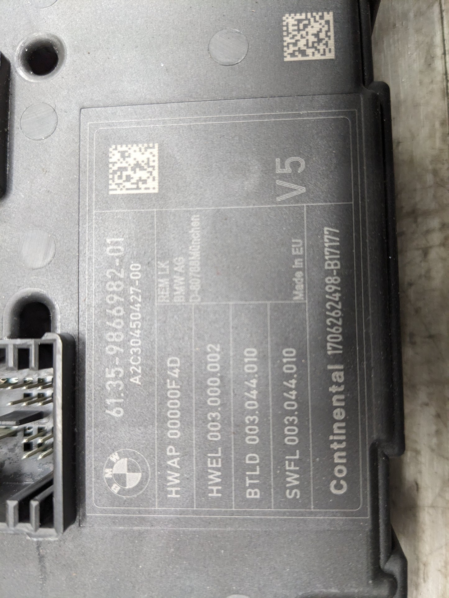12-20 OEM BMW F22 F30 F82 REM Rear Body Control Unit Electronic Module BCM Box