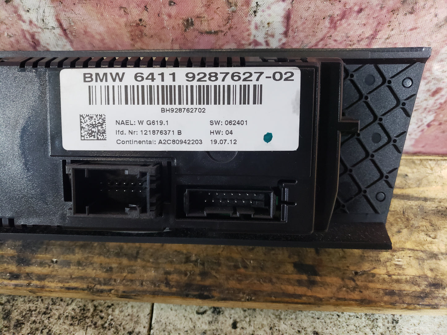 BMW 11-13 E92 Automatic Air Conditioning Control Panel Chrome Pearlgrey LCI