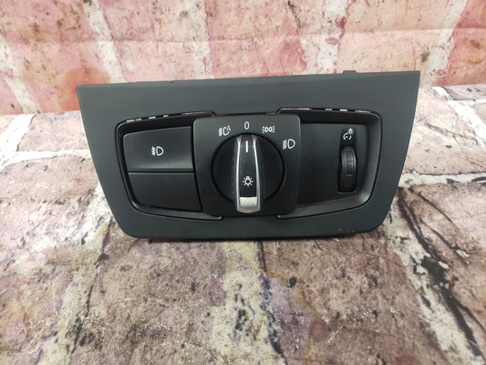 BMW 16-18 F30 Headlight Switch Control Panel Light Module BLACK LCI